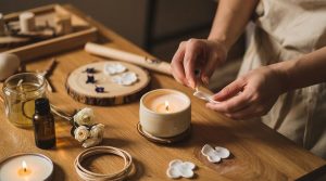 Set nguyên liệu làm nến thơm